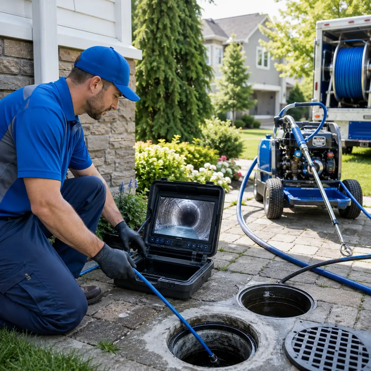 Outdoor drain cleaning professionals serving Custer, KY